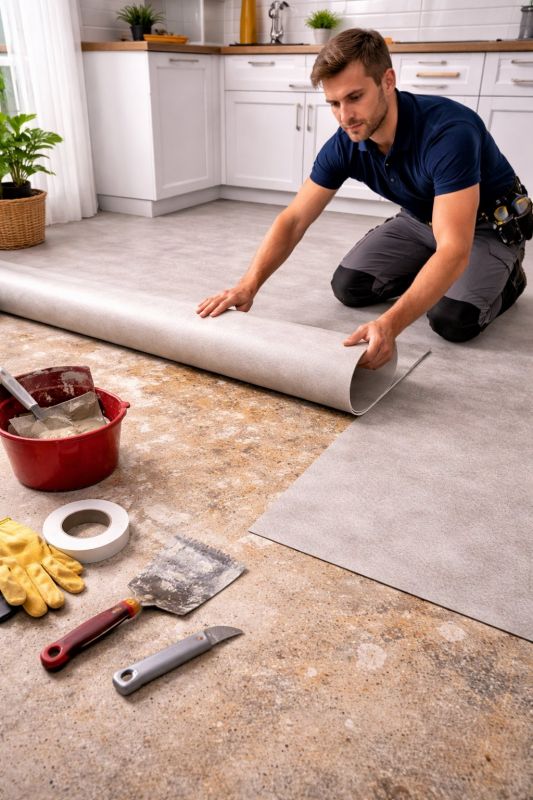 Linoleum Floor Installation in Mars, PA